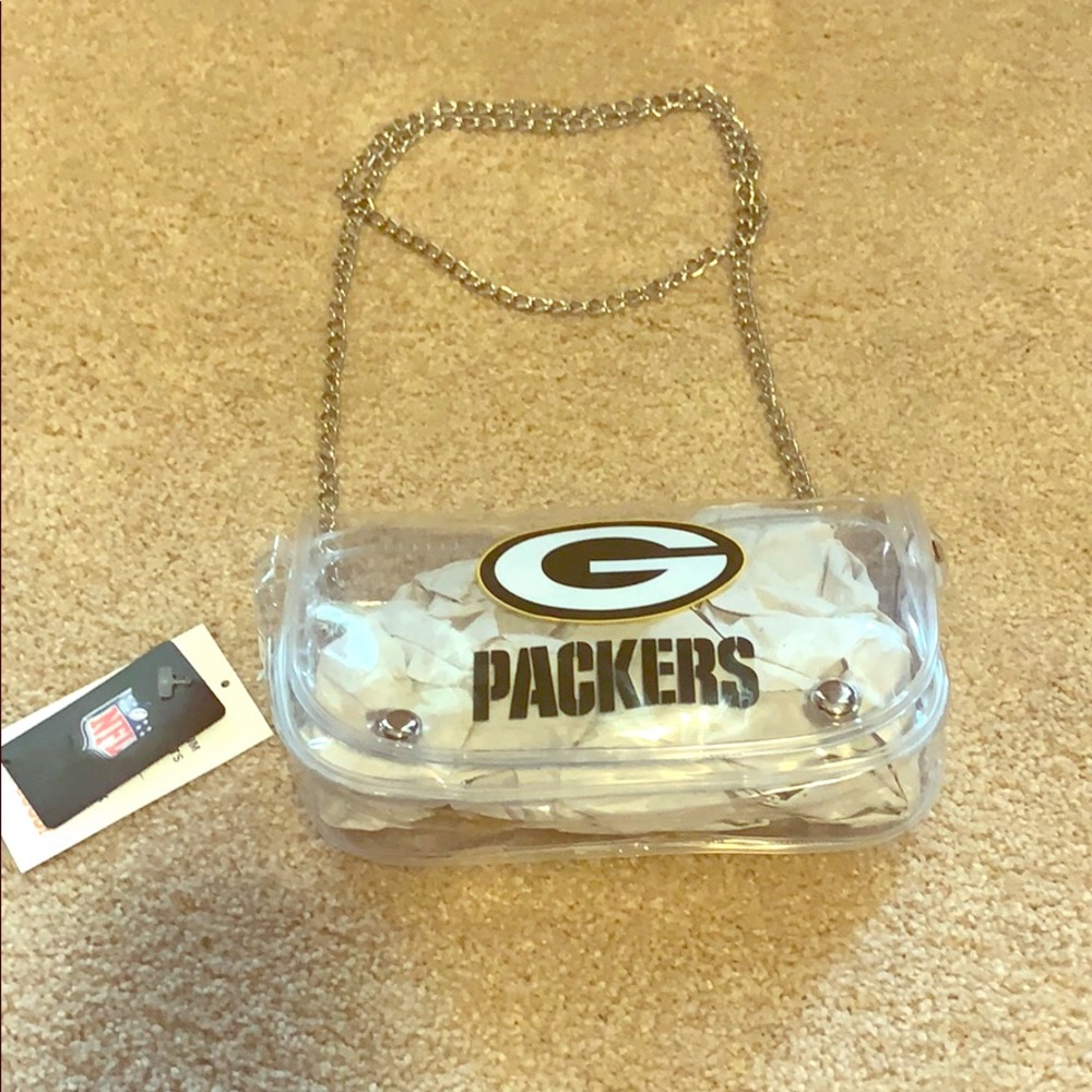 Clear Green Bay Packers Stadium Bag